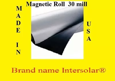 12  Width X25Ft ROLL 30 Mil  Blank Magnetic Sign Sheet Made In Usa H Q WHITE • $75