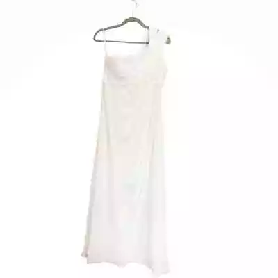 Mori Lee By Madeline Gardner Cream One Shoulder Wedding Gown Sz 12 • $200