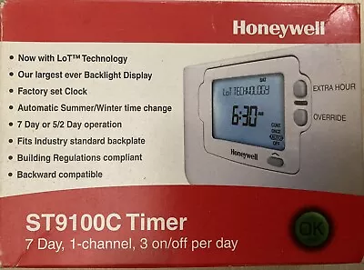 Honeywell ST9100C 7 Day Single Channel Time Switch • £27