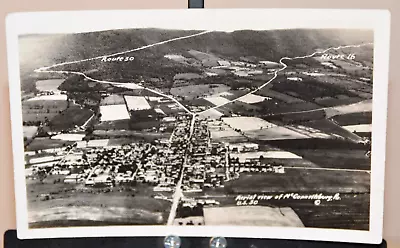 McCONNELLSBURG PA Aerial View US 30 RPPC POSTCARD Real Photo • $5