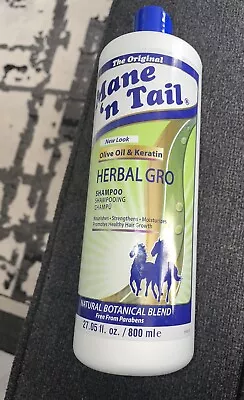 Mane N Tail Herbal Gro Shampoo Reduce Breakage With Olive Oil And Keratin 27 Oz • $22.22