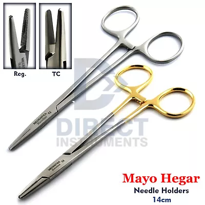 TC Mayo-Hegar Needle Holder Driver Surgical Suture Piercing Locking CE • $6.99