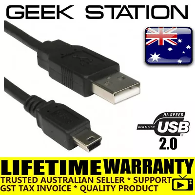 USB 2.0 Mini B Data Cable Charger For TomTom One V2 V3 XL GO920 Garmin Navman • $8.99