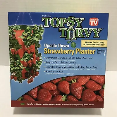 Topsy Turvy Strawberry Planter Vegetable Herb Upside Down Hanging Vertical NIB • $14.99