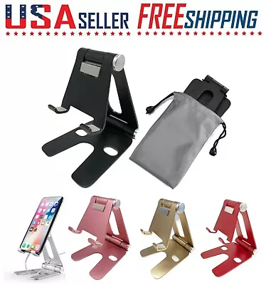 Cell Phone Stand Mount Fordable Desk Holder Cradle Dock IPad IPhone Switch Note • $9.49