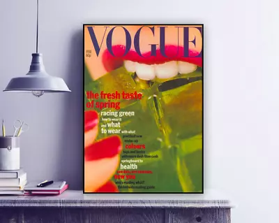 £4.95 • Buy Vintage  VOGUE, February 1977  Reproduction Cover Print / Fashion / Wall Decor