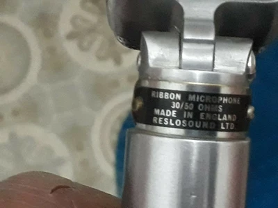 £374.99 • Buy Reslo Ribbon Mic 30/50 Ohm With Transformer Lead And  Stand Very Good Condition 