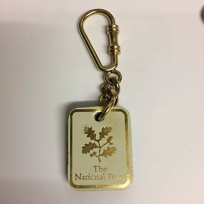 Vintage Keyring The National Trust Real Leather Collectable Key Ring • £3.99