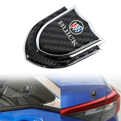  1PCS Metal Real Carbon Fiber VIP Luxury Car Emblem Badge Decals For BUICK • $15