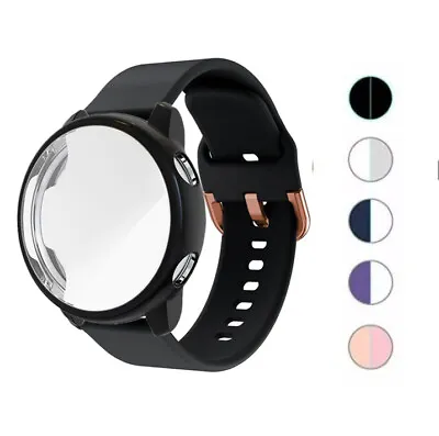 Silicone Watch Band Strap Full Case For Samsung Galaxy Watch Active 2 40mm 44mm • $10.99