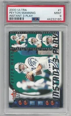 2000 Ultra Peyton Manning Instant 3 Play #1 9 MINT! • $20