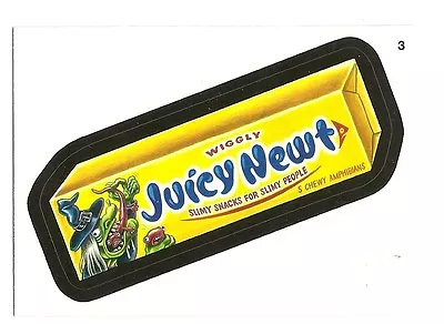 2012 Topps Wacky Packages Series #9 - Juicy Newt Bubble Gum - Sticker #3 - Mint! • $1.99