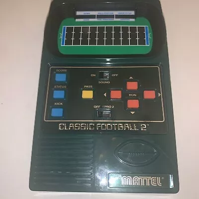 Mattel Classic Football 2 Handheld Electronic Video Game • $25