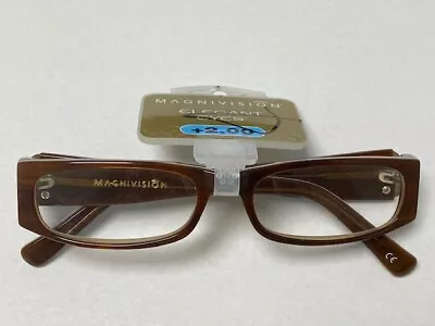 MAGNIVISION Elegant Eyes  SUSAN B  Reading Glasses Brown • $13.99