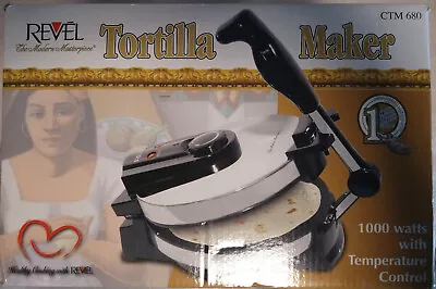 Revel Tortilla Maker CTM680 8  With Temperature Control 110V • $39.50