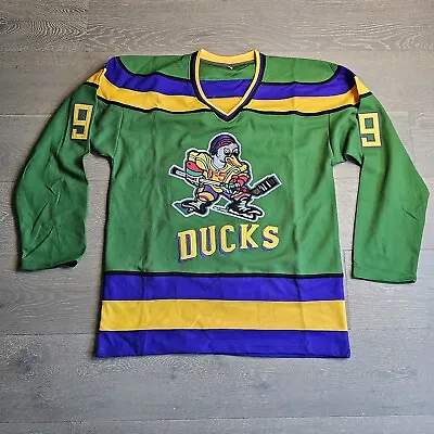 Mighty Ducks Movie Jersey Medium Green Banks #99 Hockey J2b • $27.99