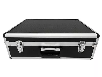 Large Black Flight Hard Case Tool Box Carry Foam Storage DJ Camera Box UK • £32.60