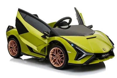 Kids Licensed Lamborghini Sian 12V Electric / Battery Ride On Car - Green • £157.95