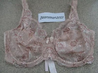 Pretty Secrets Under-Wired Blush Lace Bra Size 38K Brand New. • £11.50