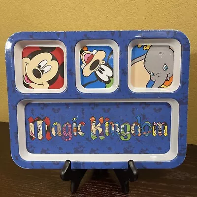 Vintage Disney Parks Disneyland Melamine 11  Rectangle Divided Plate Collectible • $9