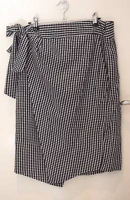 Country Road Gingham Wrap Skirt    ~Size 16~   New • $35