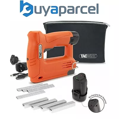  Tacwise 12V Cordless Staple Gun Tacker Nailer X2 Battery Kit 1586 140-180EL • £59.95