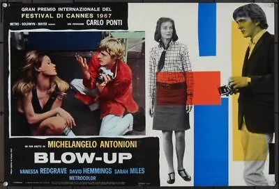 BLOW-UP (1966) 23412 Movie Poster  Italian Photobusta  David Hemmings Jane Birki • $185