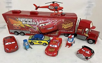 Disney Pixar Cars Hauler Semi Truck Mack Lightening McQueen ++++ • $15