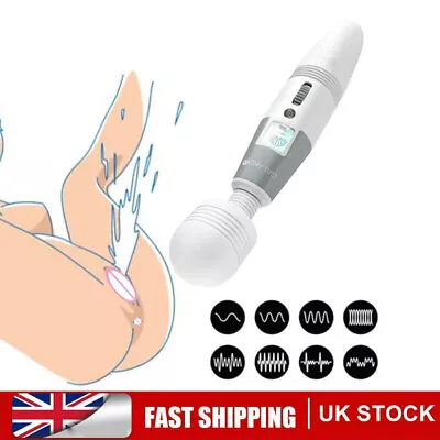 Wireless Full Body Magic Wand Massager Waterproof Vibrating Patterns Powerful • £13.99