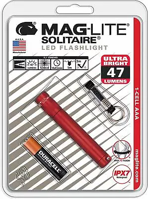 NEW Maglite LED Solitaire Red 1 Cell AAA Flashlight • $22.56