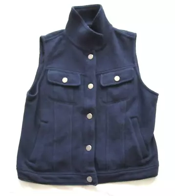 Youth Chaps Metal Button Snap Cotton Blend Vest Size Small (WS7) • $8.42