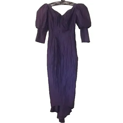 Vintage 80s 90s Shute Boss Size 8 Purple Formal Dress • $85