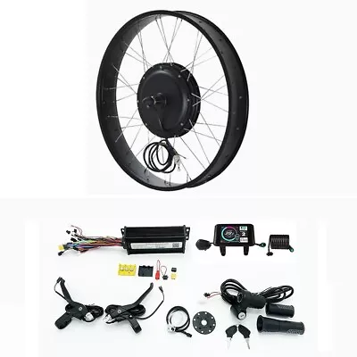 60/72V 1800-2000W 175mm 190mm Dropout 20 /24 /26  Fat Wheel Ebike Conversion Kit • $529.99