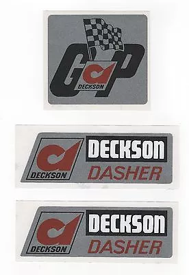 Deckson Dasher 1970s Large Size Vintage Mini Bike Repro Decals • $22