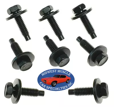 60-81 GM Front Bucket Bench Seat Track To Floor Pan 5/16-18 Bolts Hardware 8p A8 • $12.44