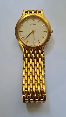 Vintage Pulsar V701 X247 Gold Plated Stainless Steel Watch - For Parts Only • $79