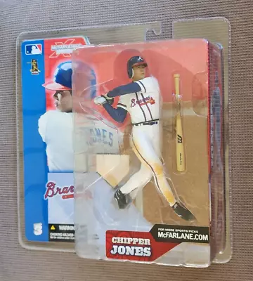 2002 McFarlane Chipper Jones Variant White Jersey Series 3 Figure Atlanta Braves • $34.99