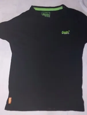 £7.99 • Buy Black Superdry T-shirt Size Large Boys
