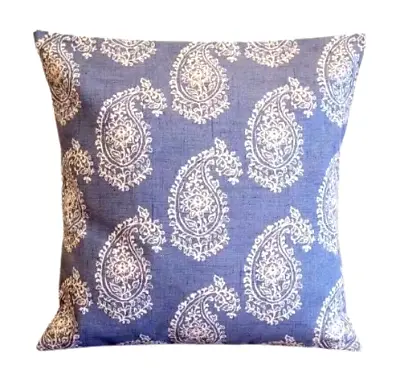 Harriet Paisley Chambray Blue Cushion Cover 10  12  14  16  17  18  20  22  24  • £11.50
