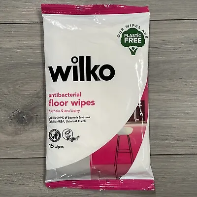 £3.99 • Buy Wilko Antibacterial Floor Wipes KILLS 99.9% Of BACTERIA & Viruses Plastic Free