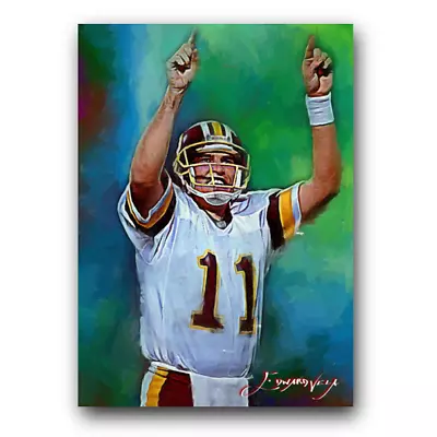 Mark Rypien Art Card Limited 29/50 Edward Vela Signed (Washington Redskins) • $5.99