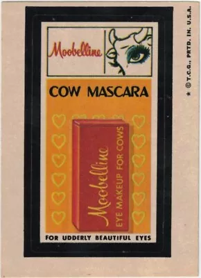 1973 Topps Original  Wacky Packages 5th Series Moobelline • $2.75