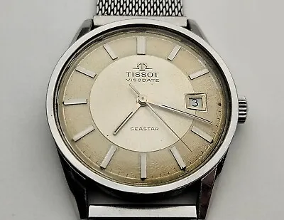 Vintage Tissot Seastar Visodate 17 Jewels Caliber 782 Manual Wind Wristwatch • $229.99