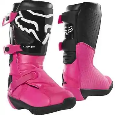 Fox Racing MX20 Comp Youth Off Road Dirt Bike Girls Motocross Boots • $251.23