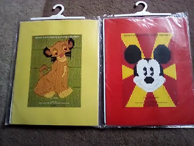 £3 • Buy Disney Long Stitch Kits X 2 , Simba & Mickey Mouse