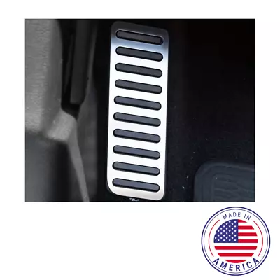 Brushed Stainless Steel Dead Pedal Trim Plate For 2015 - 2020 Ford Mustang • $39.95