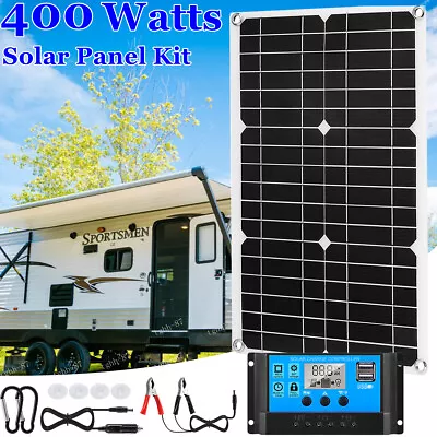 400 Watts Solar Panel Kit 100A 12V Battery Charger With Controller Caravan Boat • $26.45