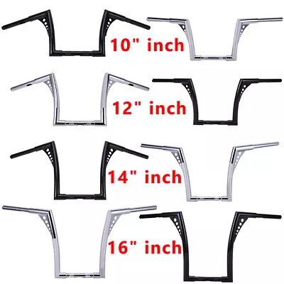 DNA MONSTER 12'' 14'' 16'' 18'' Ape Hanger Fat Bars 1-1/4  Handlebar Motorcycle • $33.20