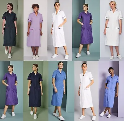 Womens Dress Tunic Nurse Nurses Uniform Vet Medical Dental Therapist Healthcare • £14.99