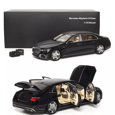 Almost Real 1/18 Maybach Benz S680 2021 S-Class Diecast Model Car Black/White • $209.38